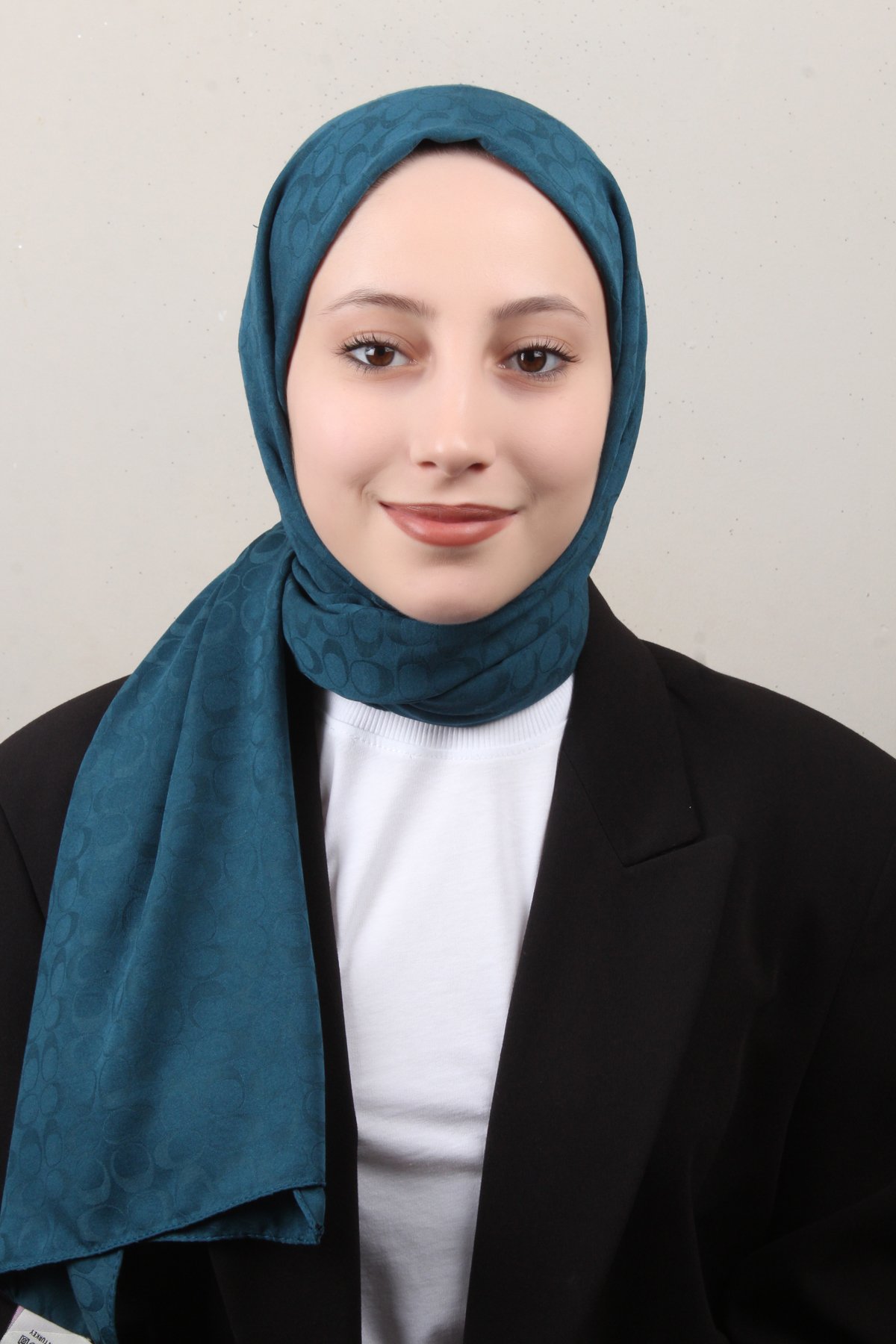 Pamuklu Jakar Şal 4113-4 Petrol Mavisi