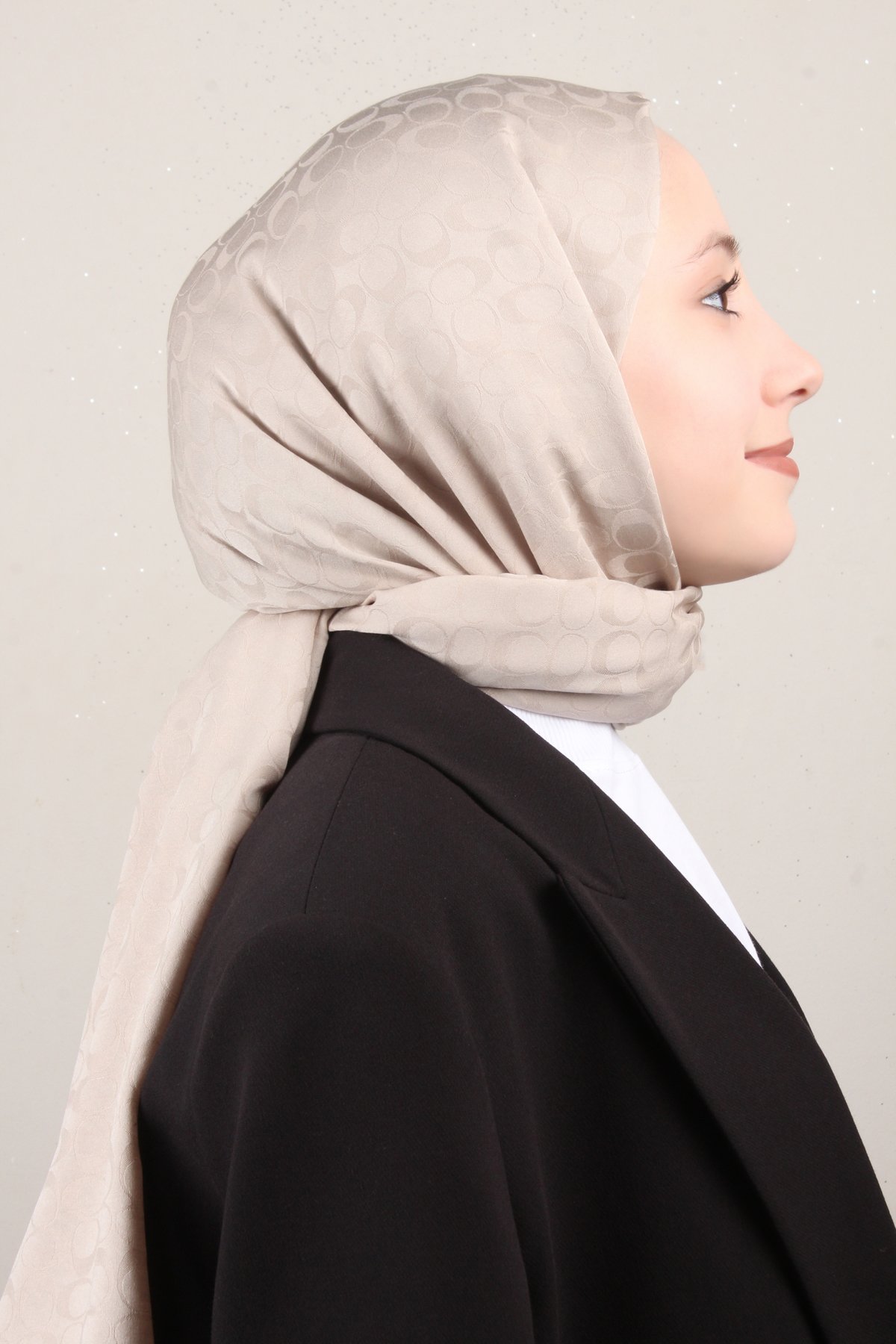 Pamuklu Jakar Şal 4113-5 Taş