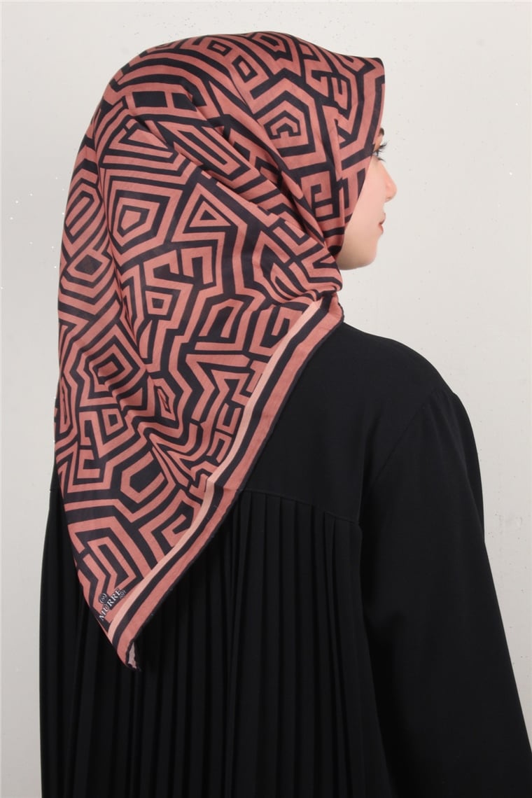 Pamuklu Soft Eşarp 3301-1 Şeftali