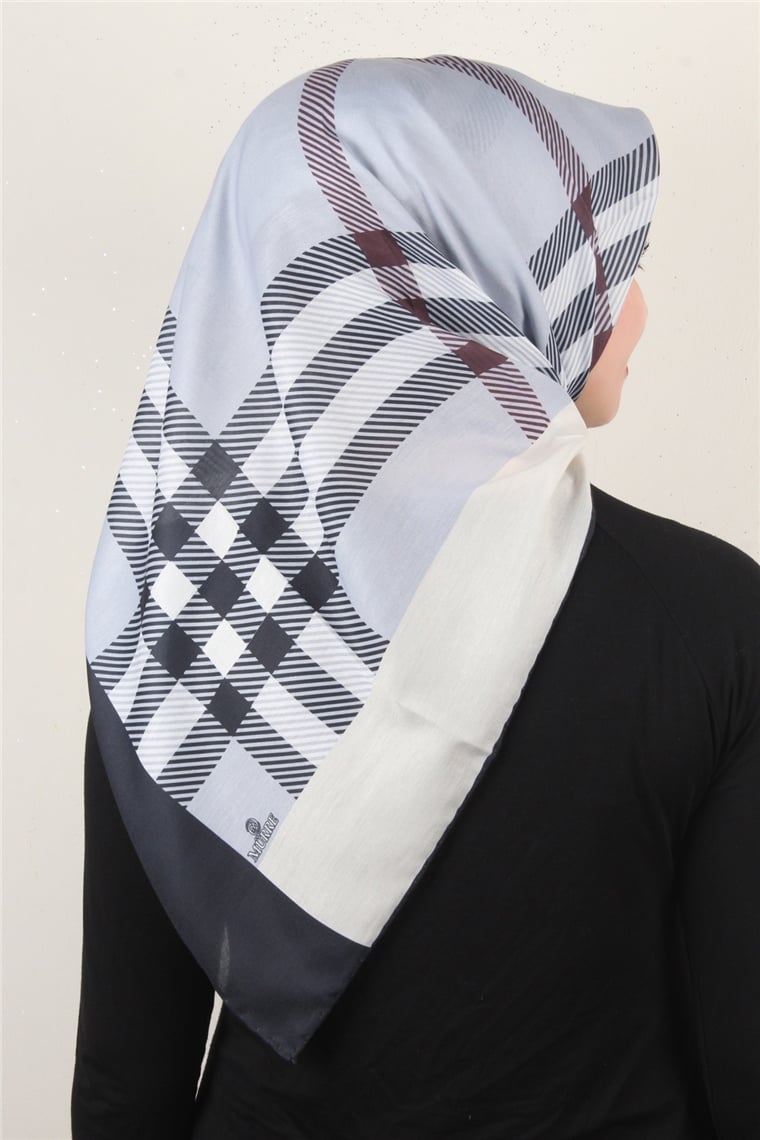 Pamuklu Soft Eşarp 3308-3 Gri