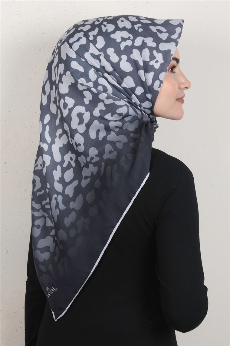 Pamuklu Soft Eşarp 3317-4 Füme