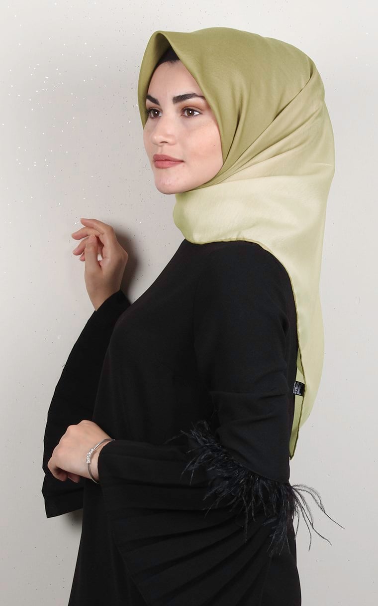 Pamuklu Soft Eşarp 3331-1 Yağ Yeşili