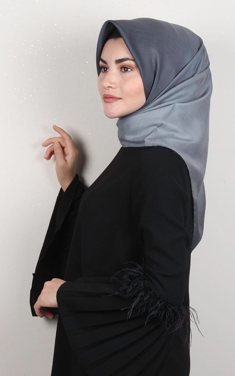 Pamuklu Soft Eşarp 3331-2 Füme