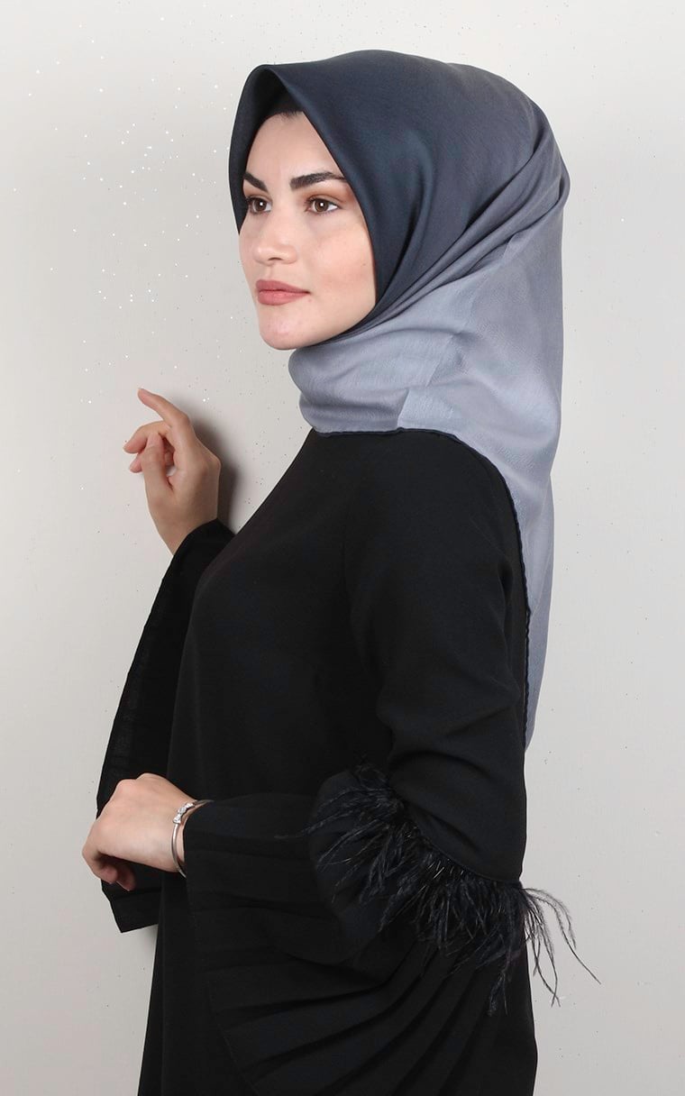 Pamuklu Soft Eşarp 3331-4 Lacivert