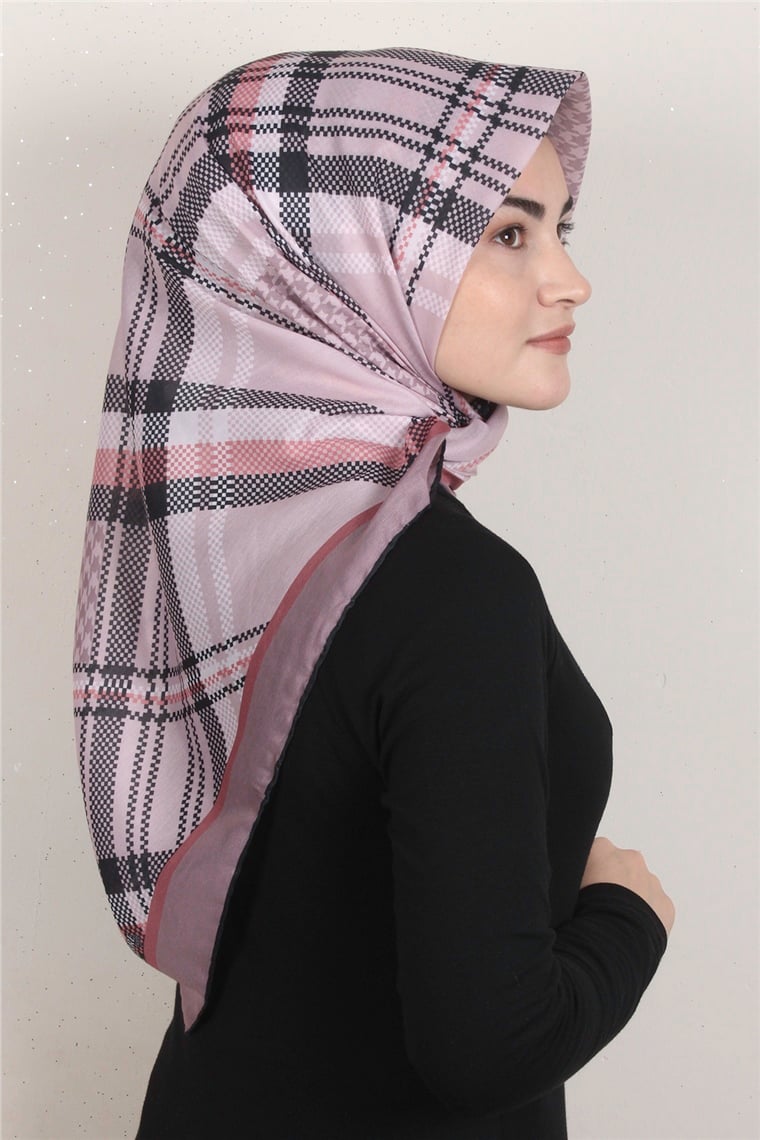 Pamuklu Soft Eşarp 3335-8 Pudra