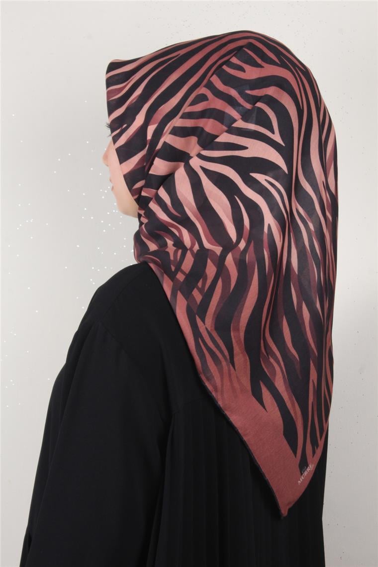 Pamuklu Soft Eşarp 3338-10 Şeftali