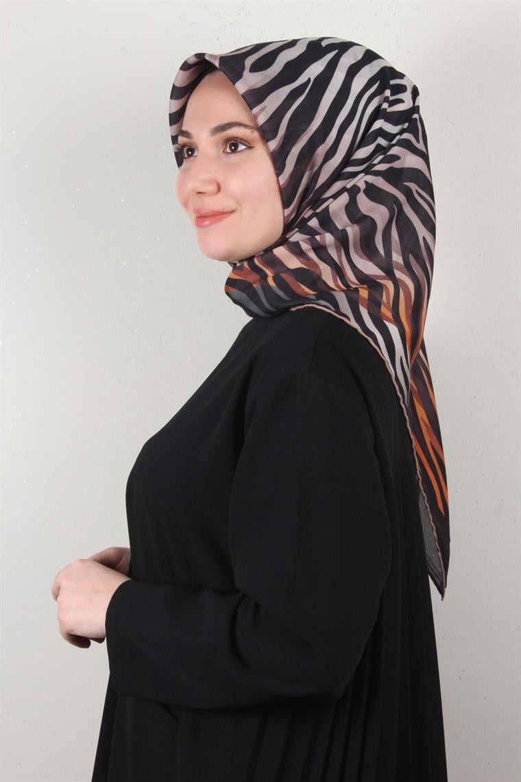 Pamuklu Soft Eşarp 3338-5 Turuncu