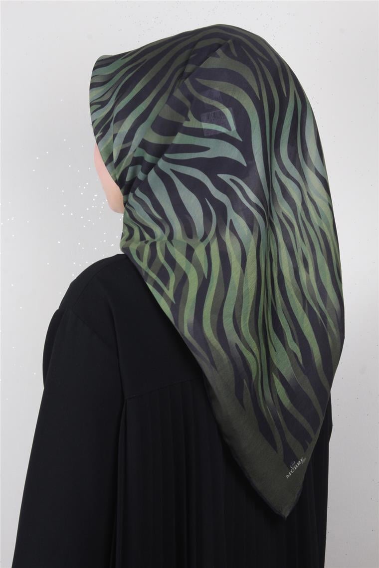 Pamuklu Soft Eşarp 3338-6 Yeşil