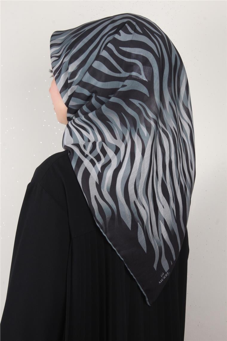 Pamuklu Soft Eşarp 3338-8 Füme