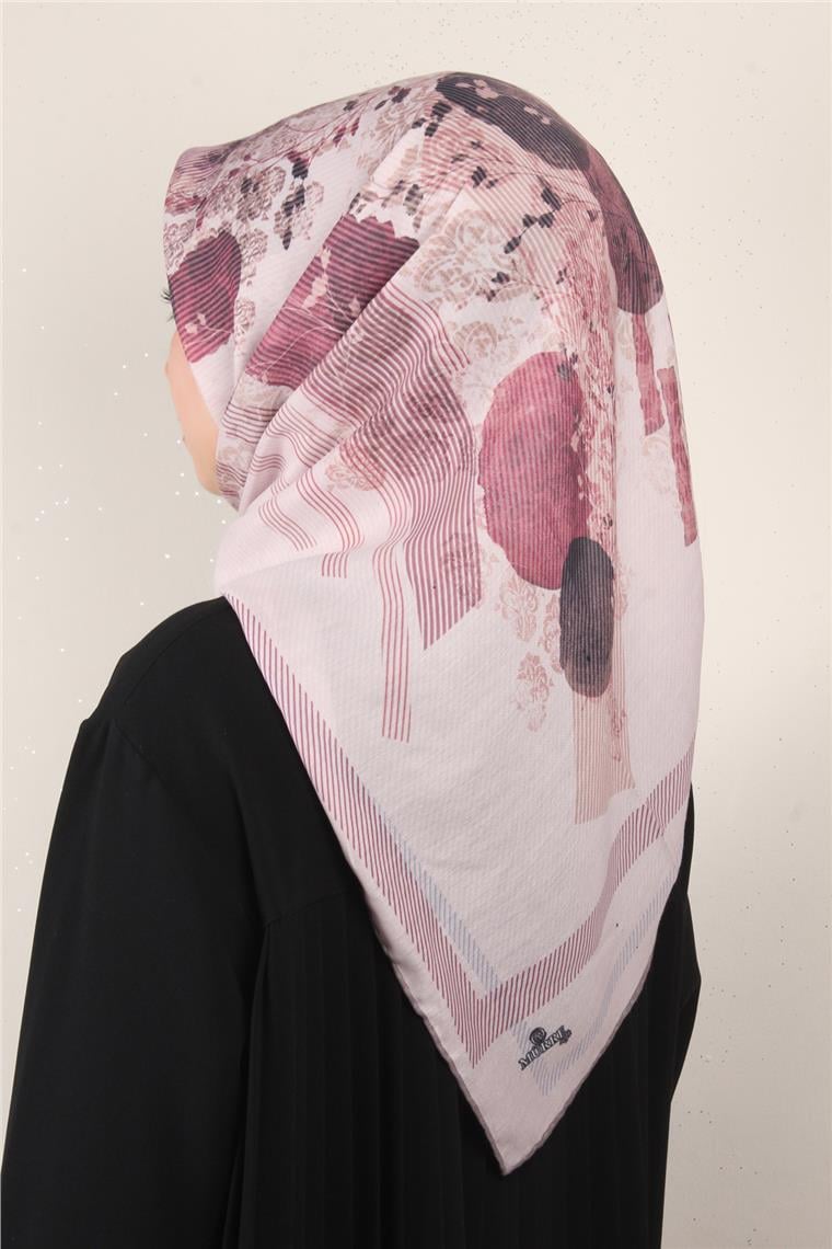 Pamuklu Soft Eşarp 3339-1 Açık Pudra