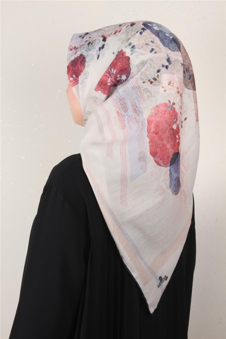 Pamuklu Soft Eşarp 3339-10 Lacivert