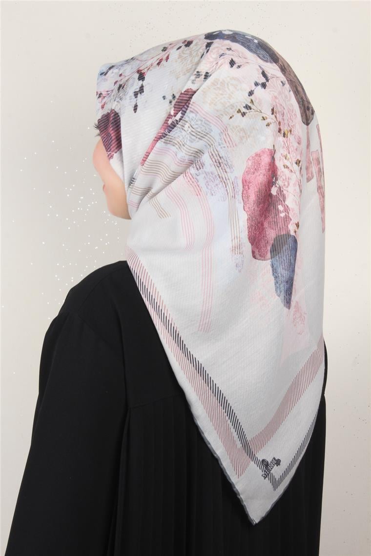 Pamuklu Soft Eşarp 3339-3 Taş