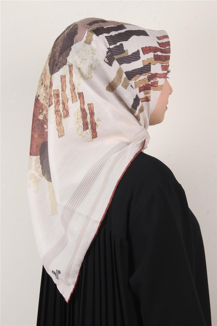 Pamuklu Soft Eşarp 3339-4 Bej