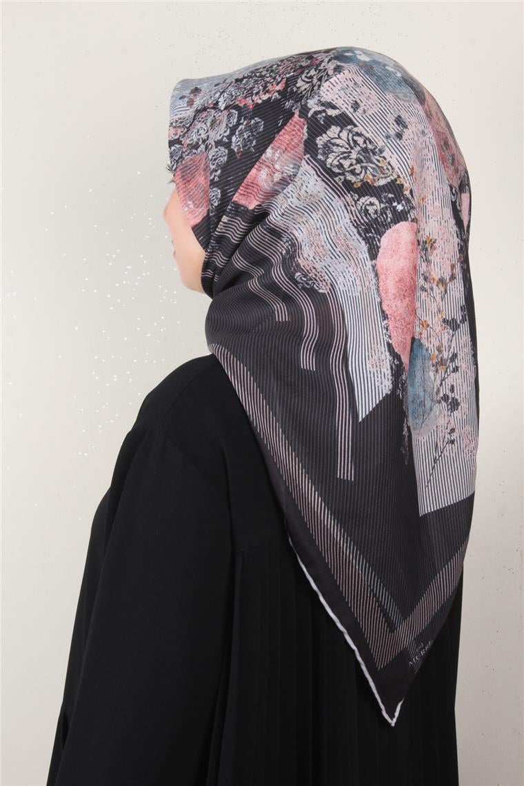 Pamuklu Soft Eşarp 3339-5 Siyah