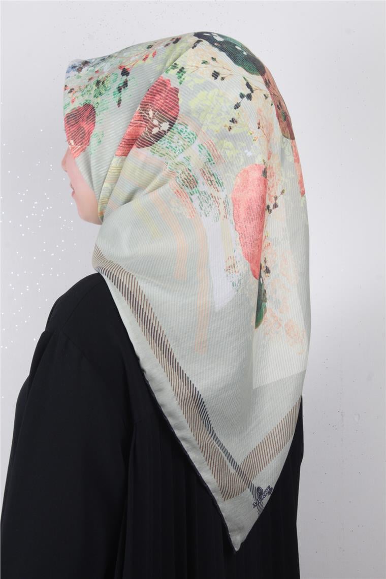 Pamuklu Soft Eşarp 3339-7 Mint Yeşili