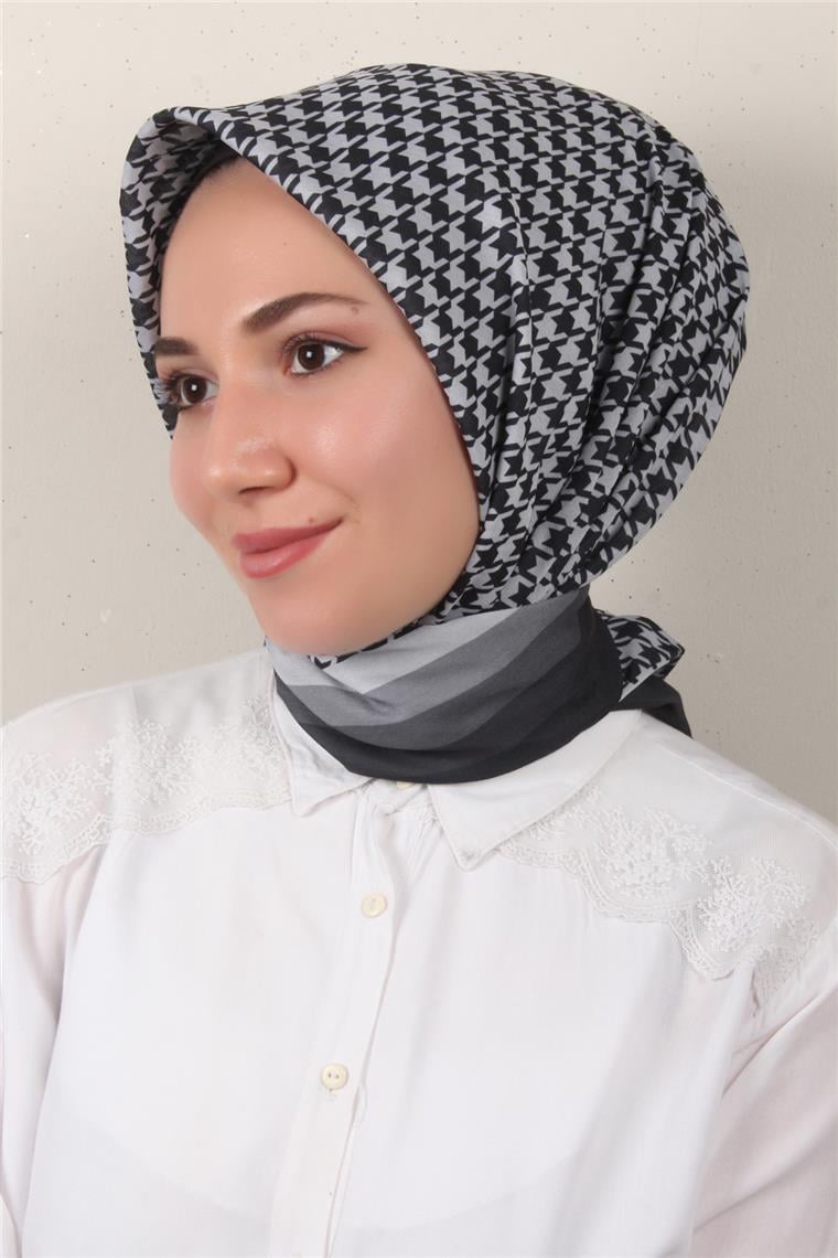 Pamuklu Soft Eşarp 3340-2 Gri