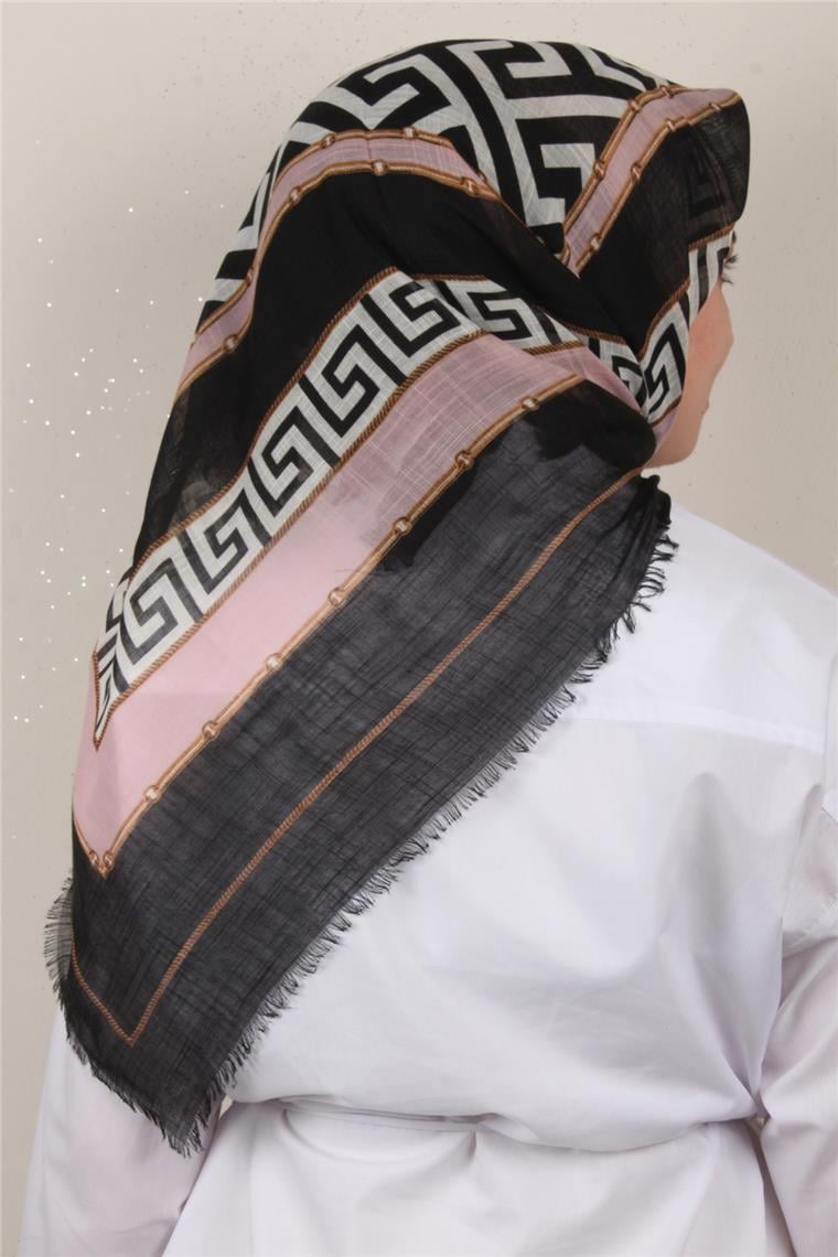 Pamuklu Trend Eşarp 9807-1 Pembe