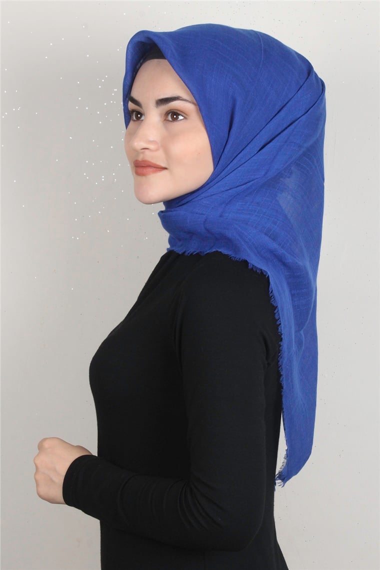 Pamuklu Trend Eşarp 9914-1 Saks