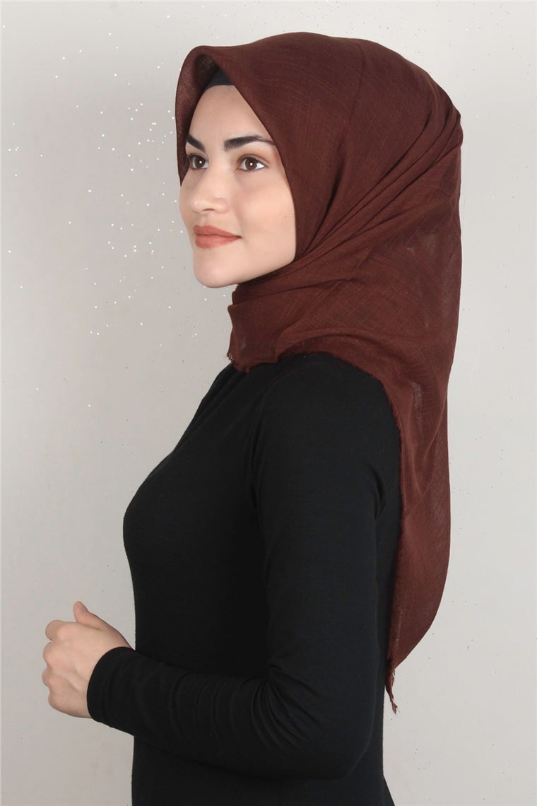 Pamuklu Trend Eşarp 9914-18 Taba