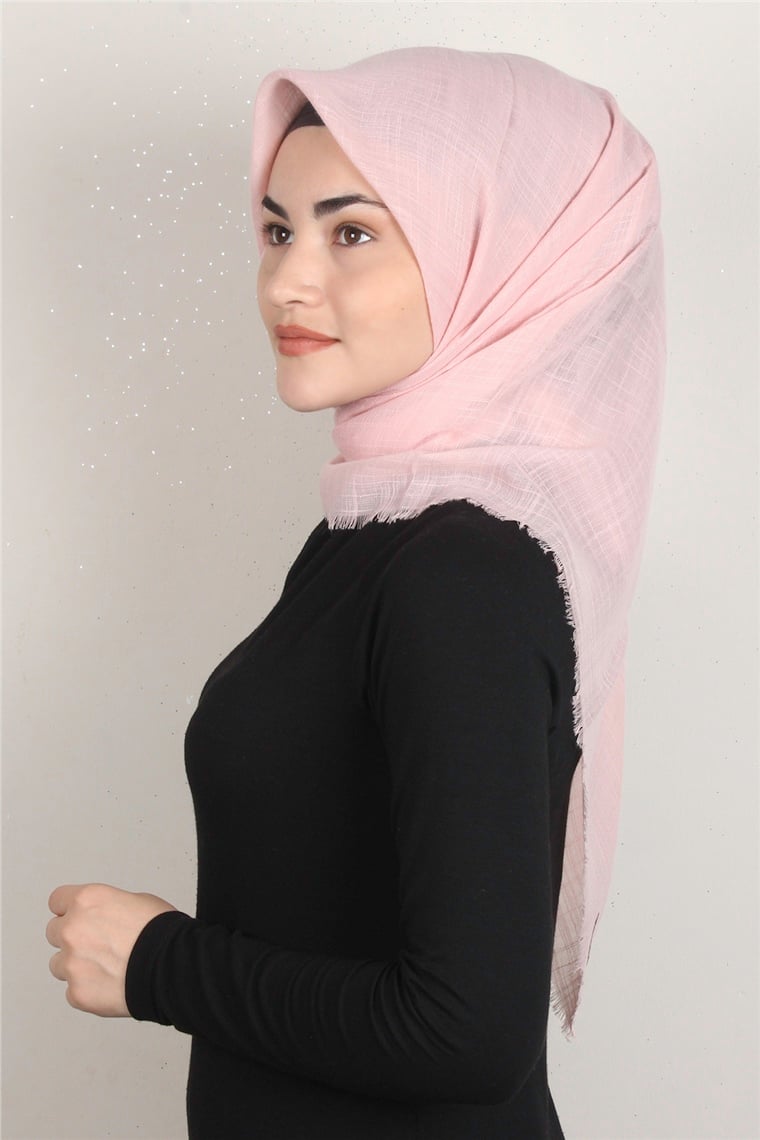 Pamuklu Trend Eşarp 9914-19 Toz Pembe