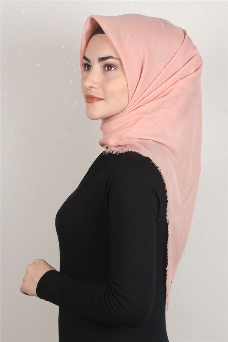 Pamuklu Trend Eşarp 9914-27 Somon