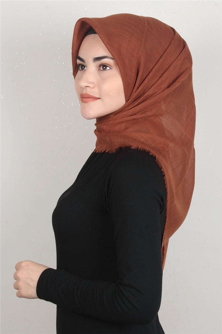 Pamuklu Trend Eşarp 9914-5 Kiremit