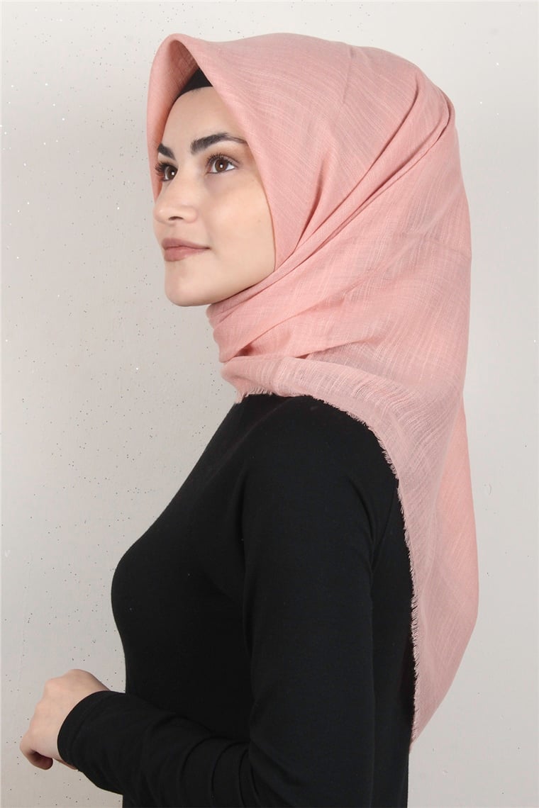 Pamuklu Trend Eşarp 9914-50 Pastel Pembe