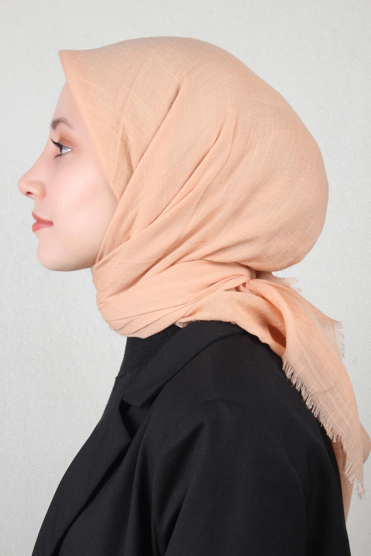 Pamuklu Trend Eşarp 9914-57 Somon