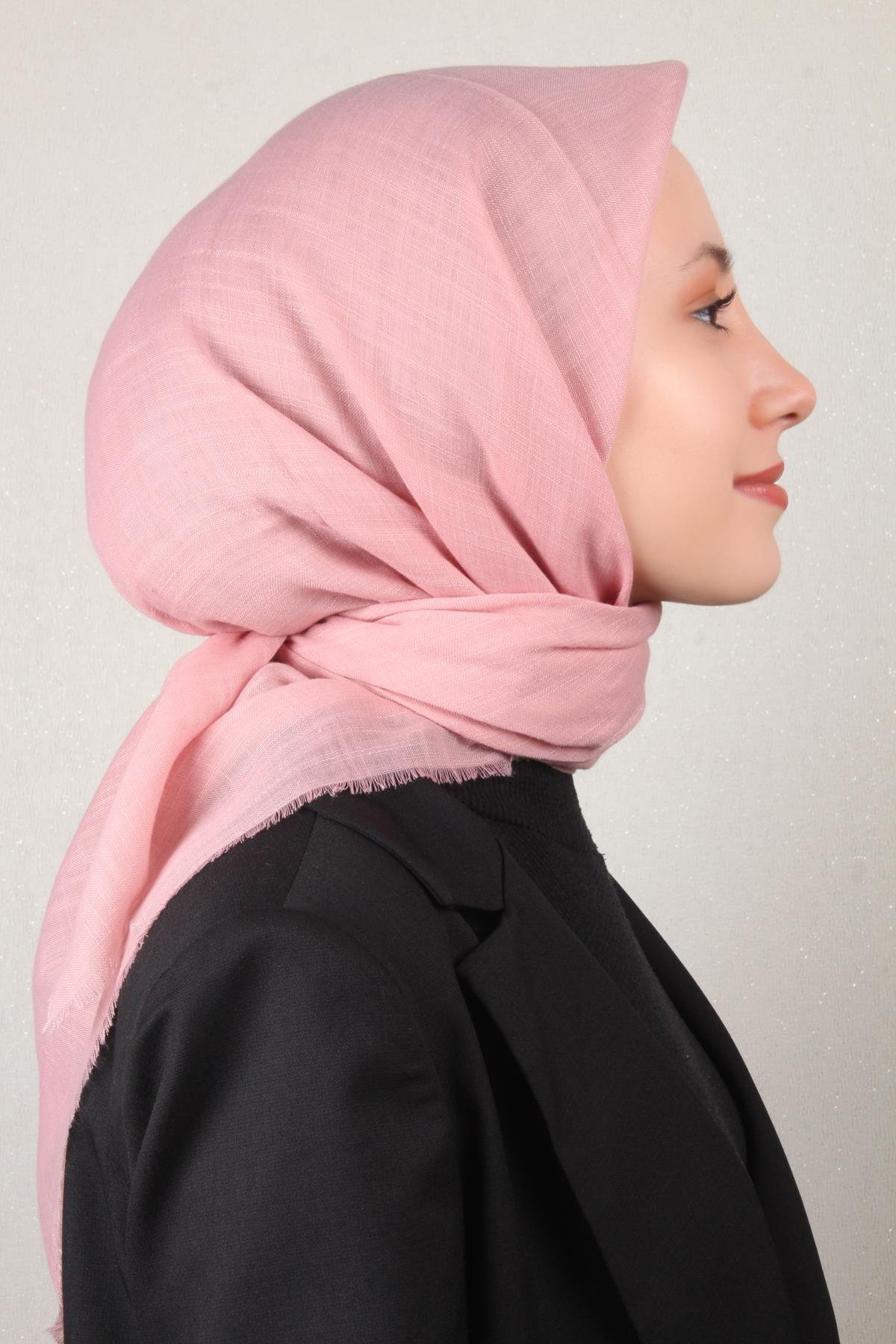 Pamuklu Trend Eşarp 9914-58 Pembe