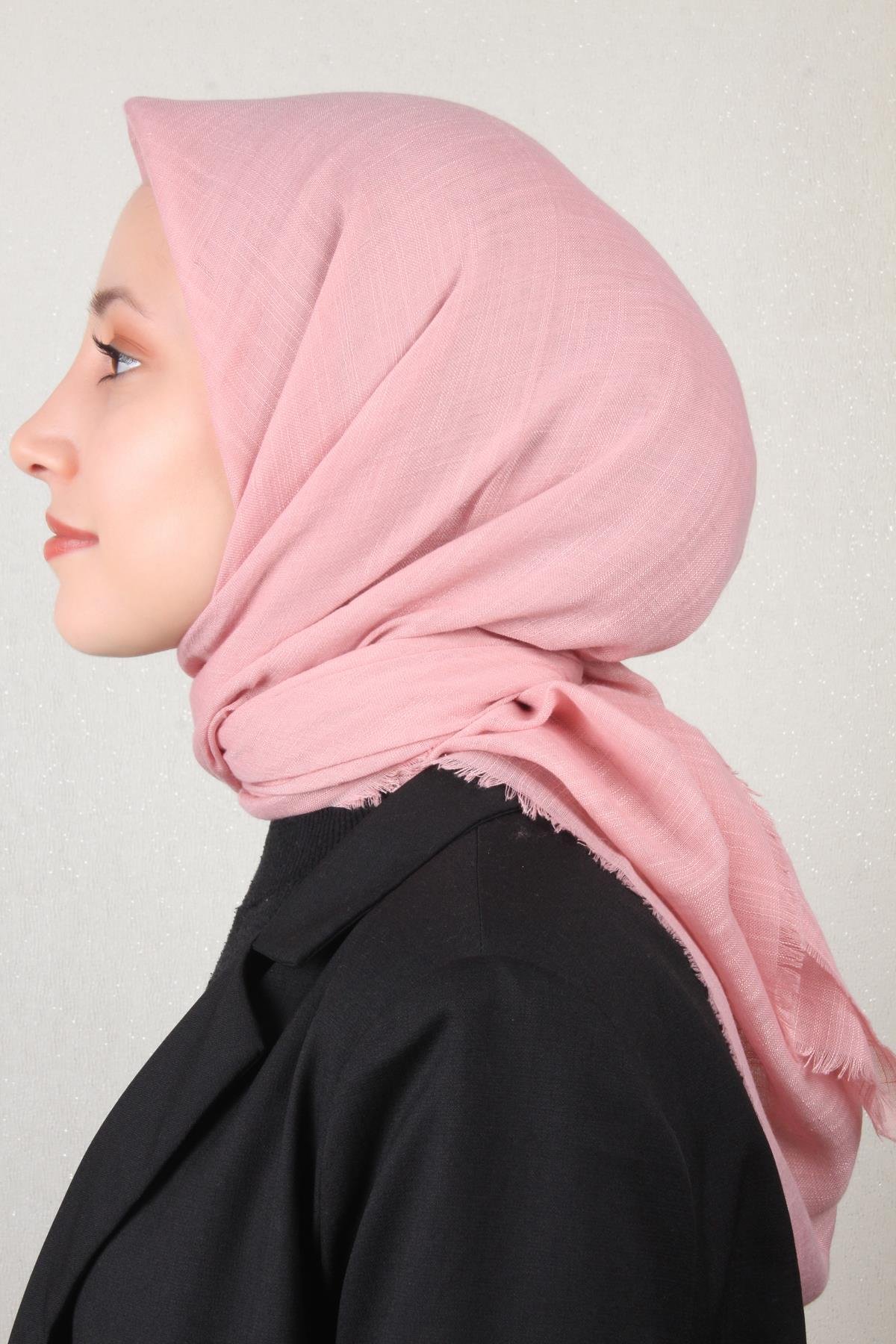 Pamuklu Trend Eşarp 9914-58 Pembe