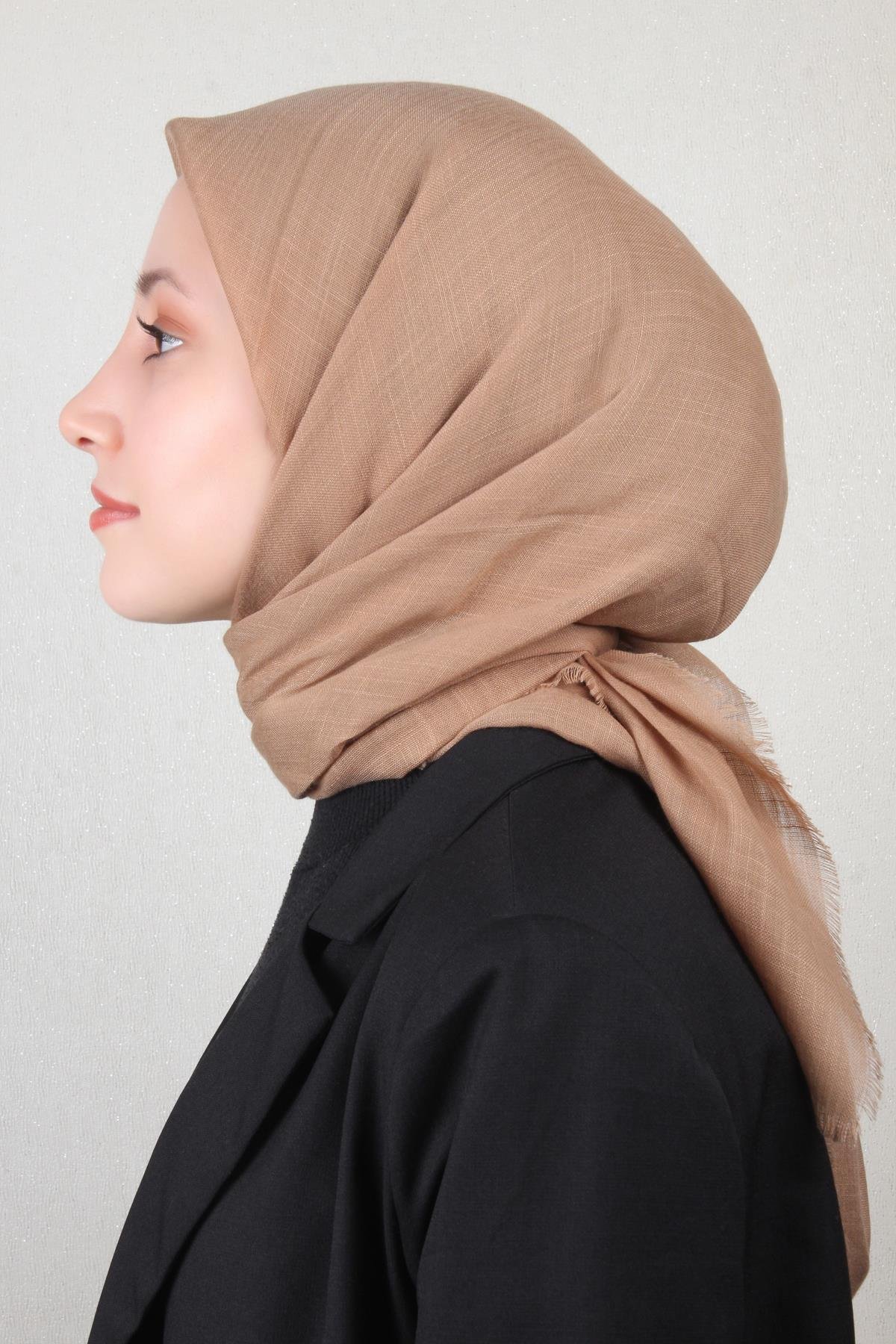 Pamuklu Trend Eşarp 9914-60 Sütlü Kahve