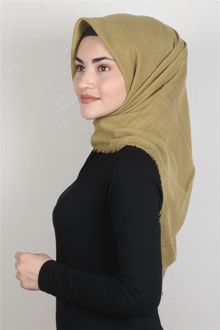 Pamuklu Trend Eşarp 9914-9 Hardal