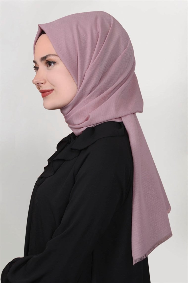 Pamuklu Twist Şal 1277-5 Pudra