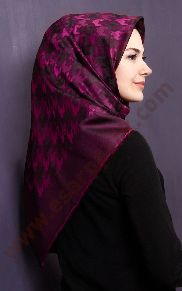 Pano Desenli Eşarp 1317-12