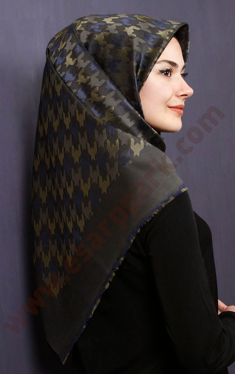 Pano Desenli Eşarp 1317-13