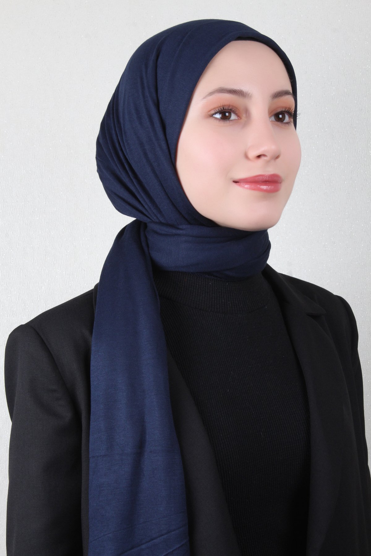 Penye Şal 2552-2 Lacivert