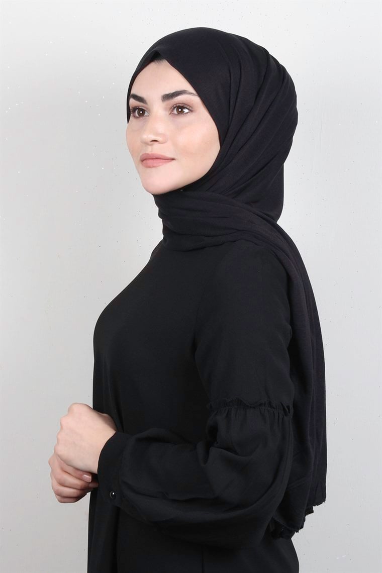 Penye Şal 2552-6 Siyah 