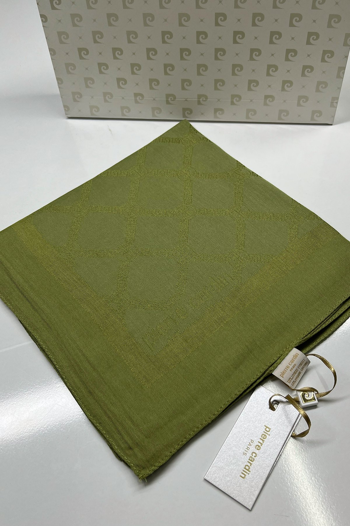 Pierre Cardin Monogram Pamuklu Eşarp 1080900-952