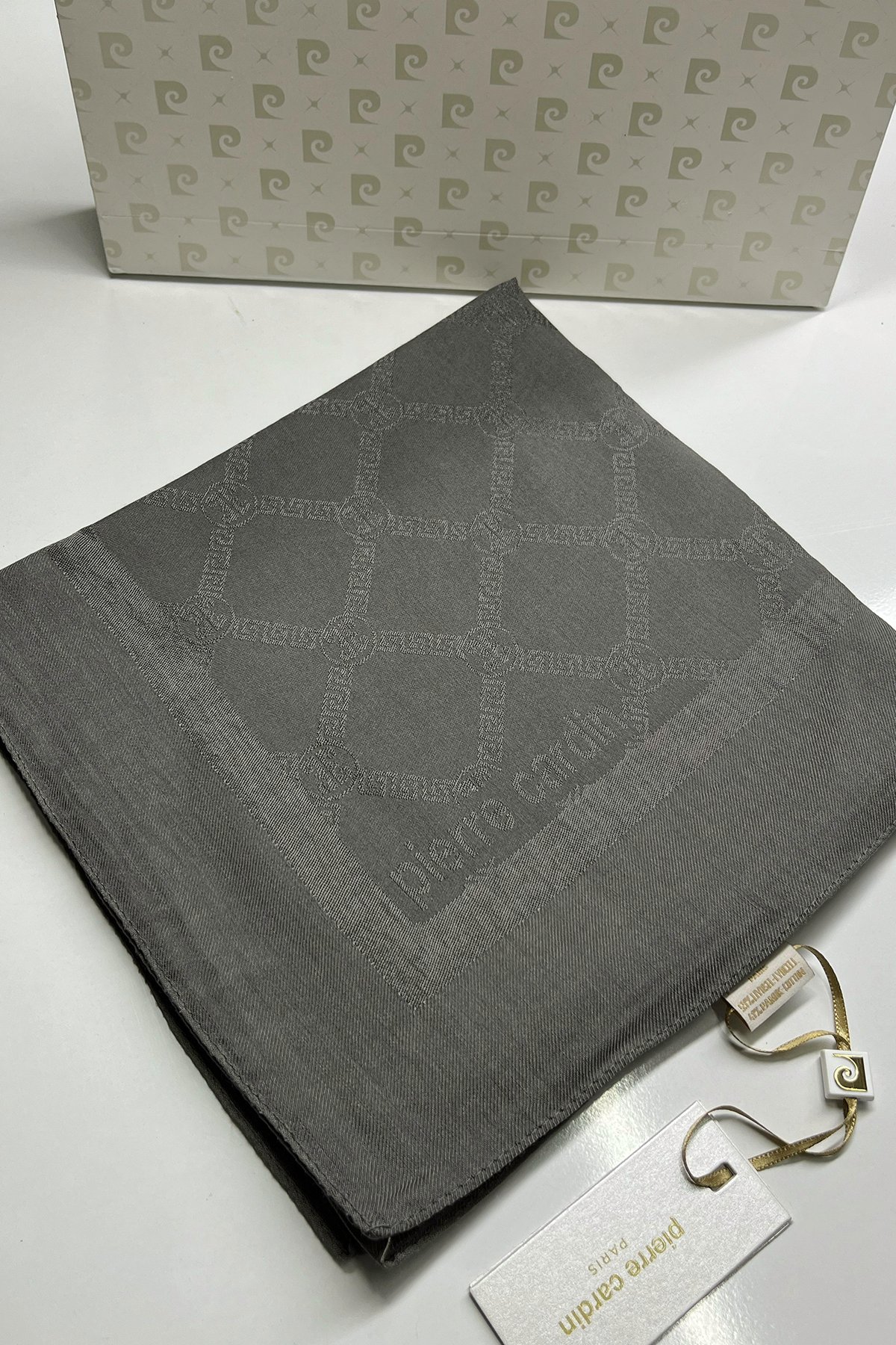 Pierre Cardin Monogram Pamuklu Eşarp 1080900-973