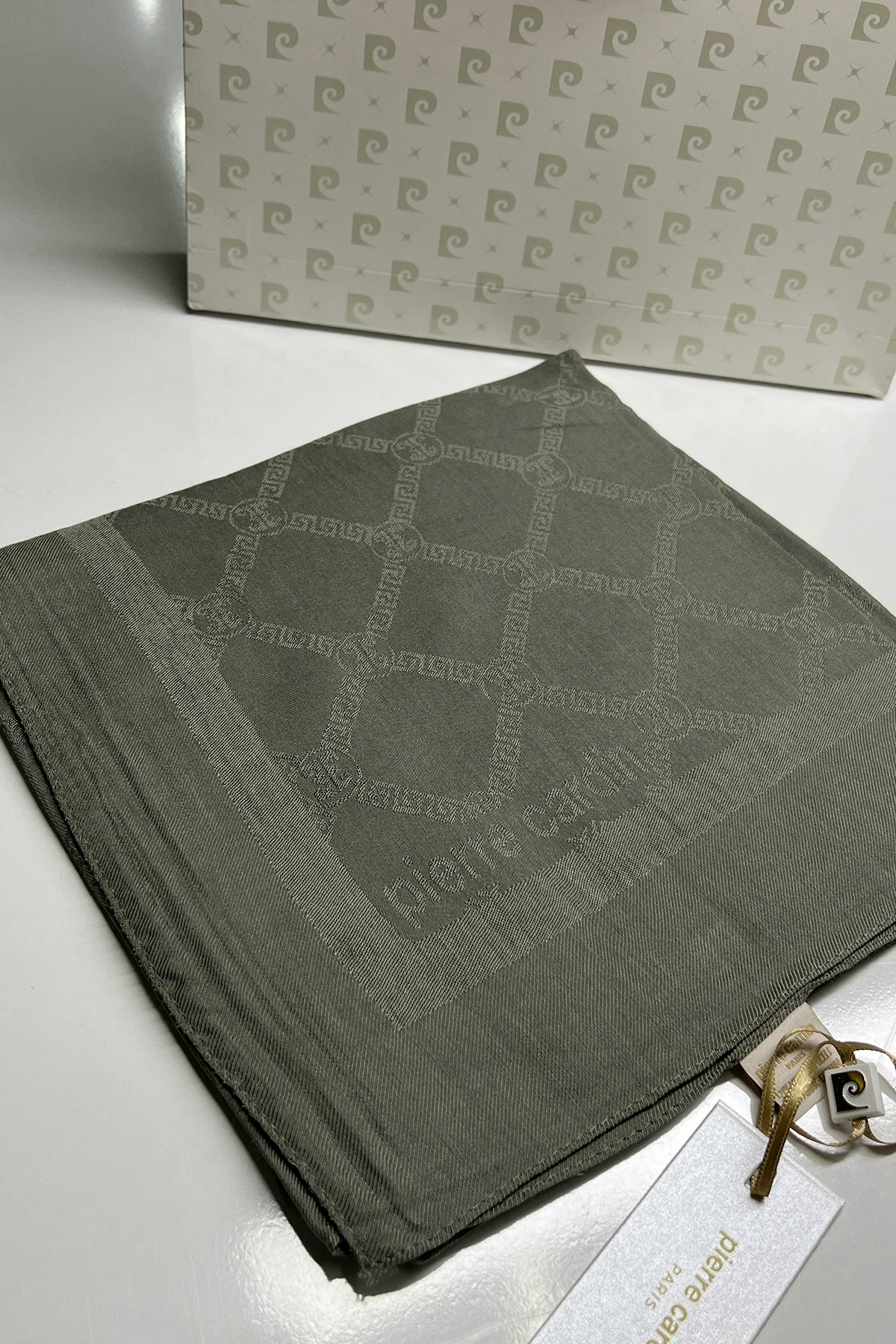 Pierre Cardin Monogram Pamuklu Eşarp 1080900-974