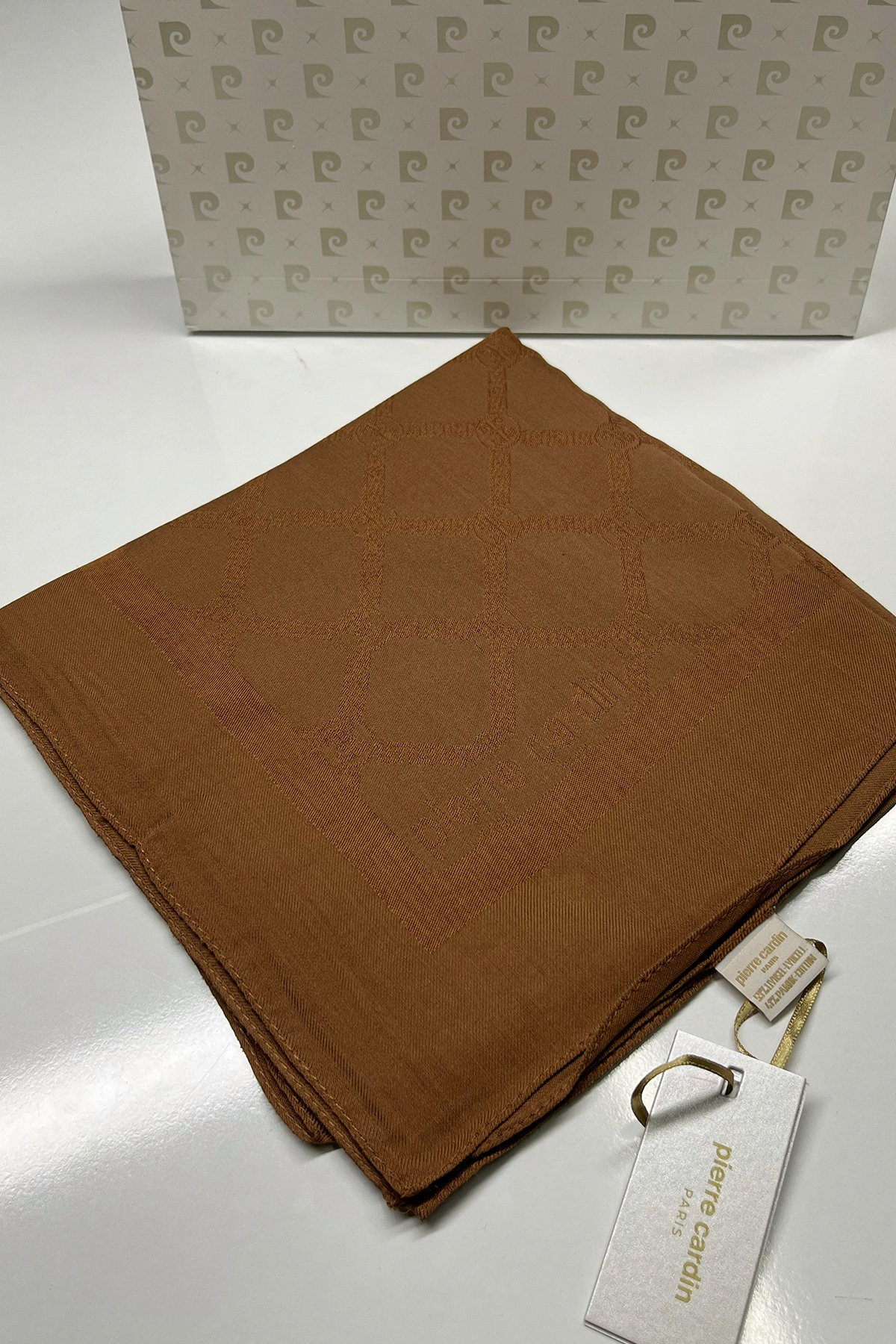 Pierre Cardin Monogram Pamuklu Eşarp 1080900-935