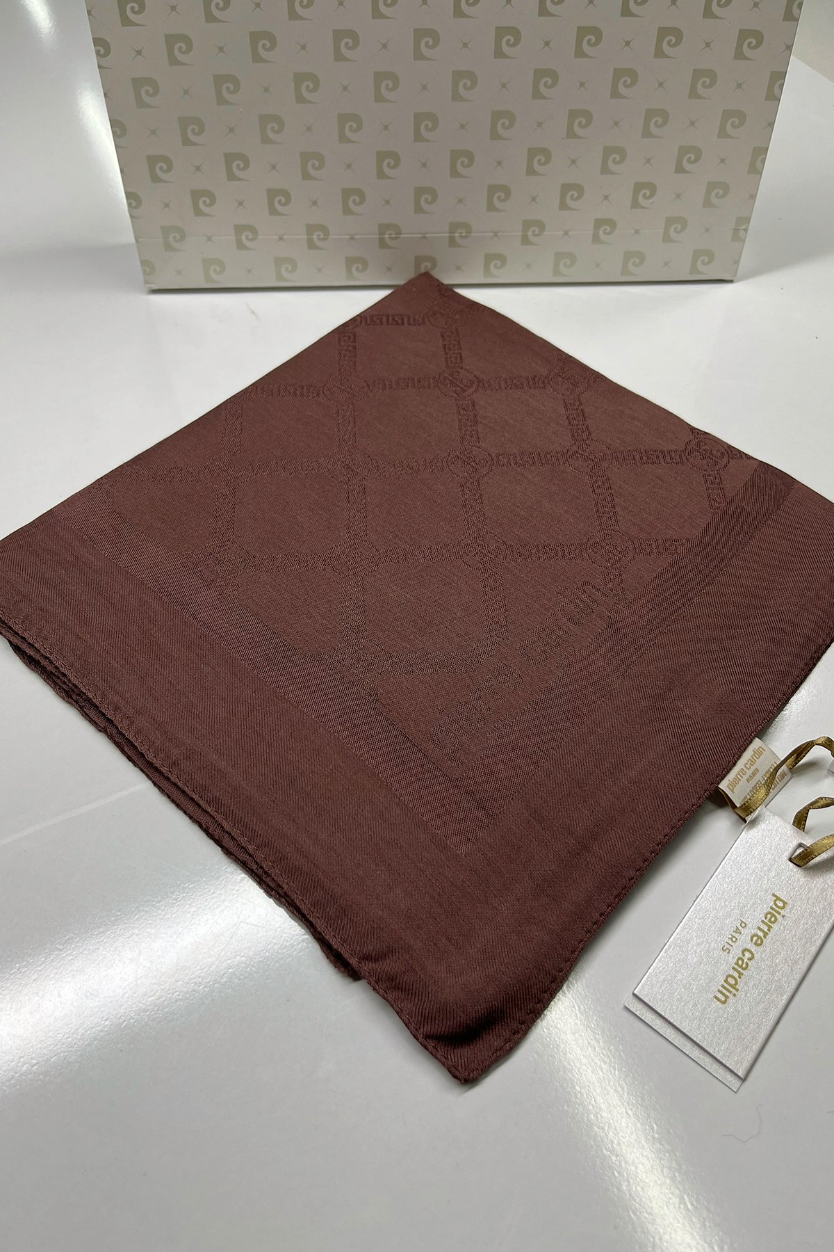 Pierre Cardin Monogram Pamuklu Eşarp 1080900-931