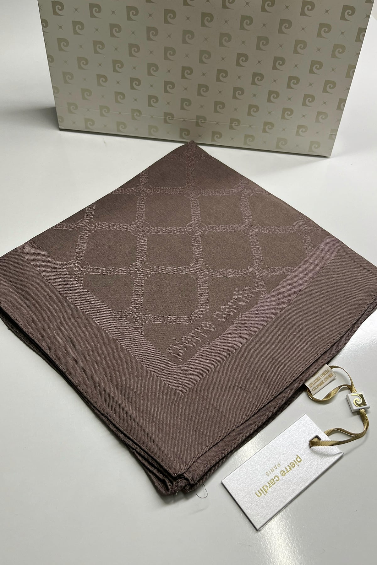 Pierre Cardin Monogram Pamuklu Eşarp 1080900-932