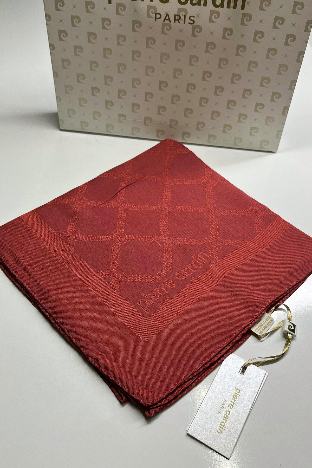 Pierre Cardin Monogram Pamuklu Eşarp 1080900-943