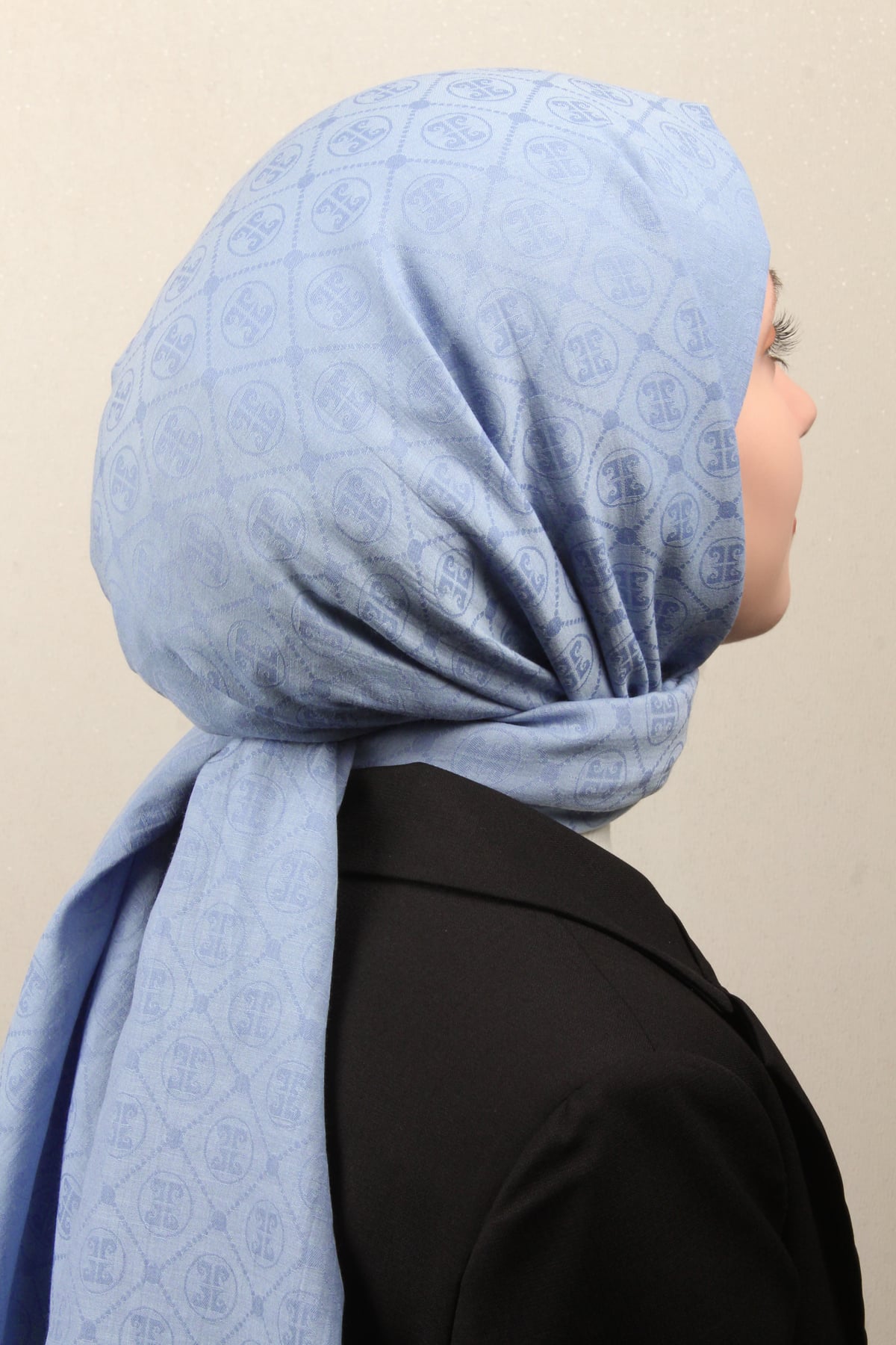Pierre Cardin Pamuklu Şal 4106-23 Bebe Mavisi