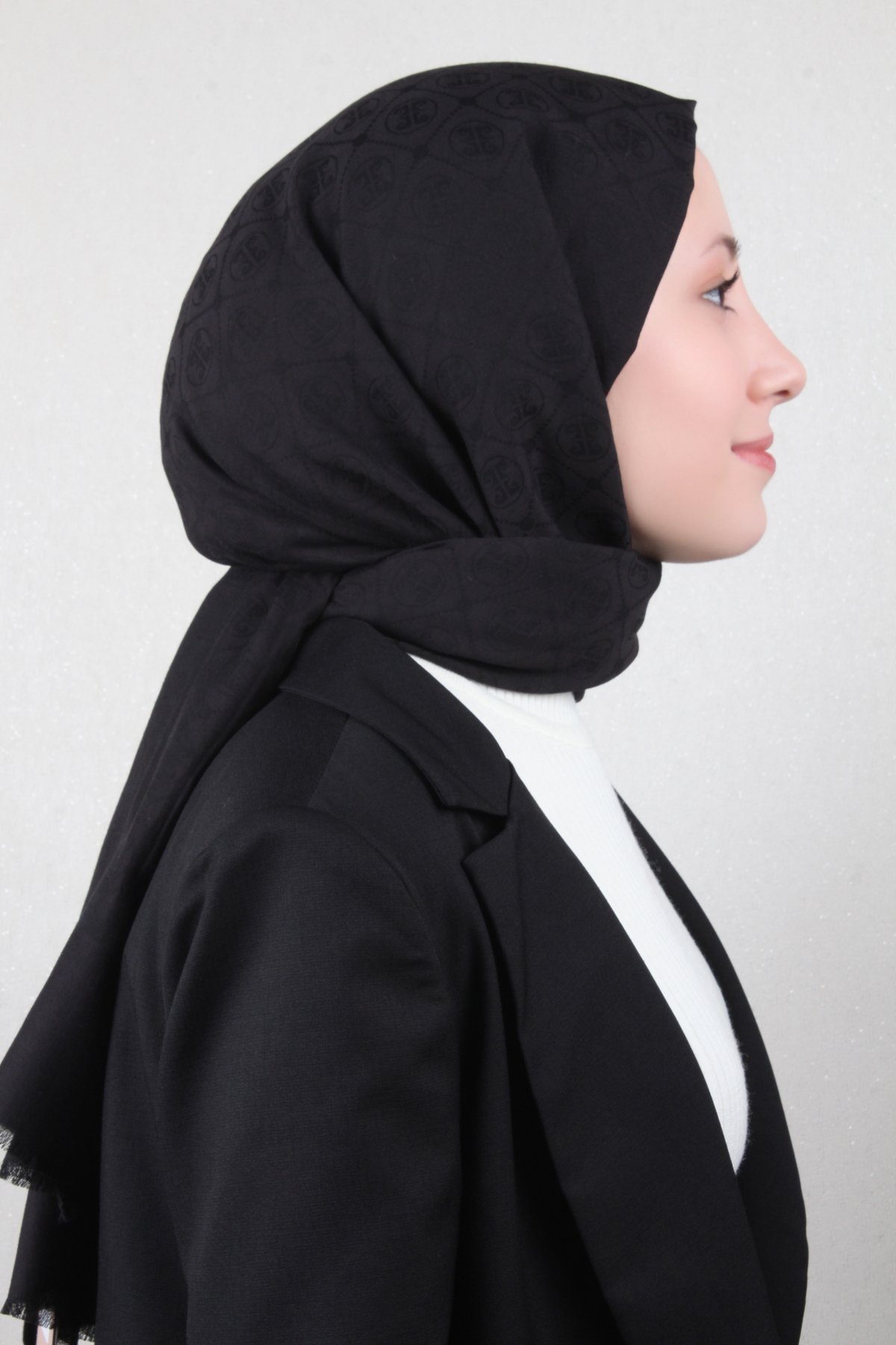 Pierre Cardin Pamuklu Şal 4106-9 Siyah