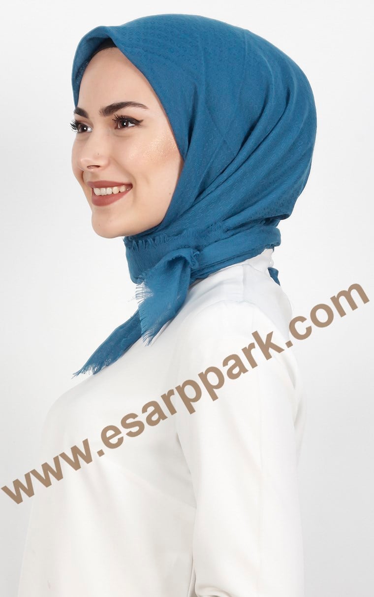 Piramit Coton Eşarp 1714-13
