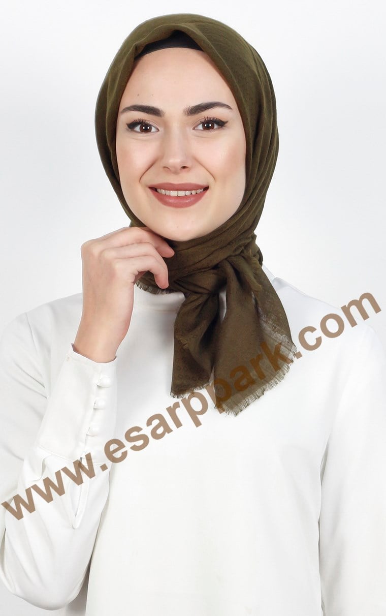 Piramit Coton Eşarp 1714-3