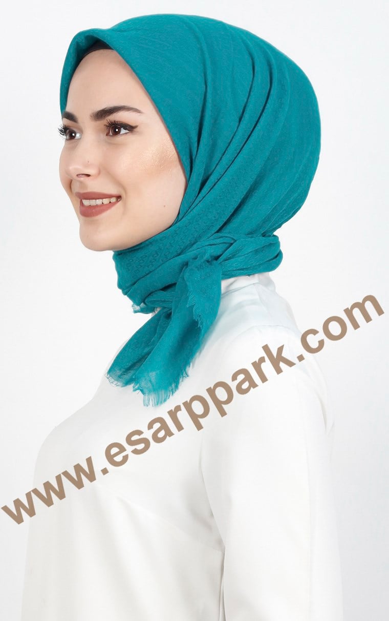 Piramit Coton Eşarp 1714-8