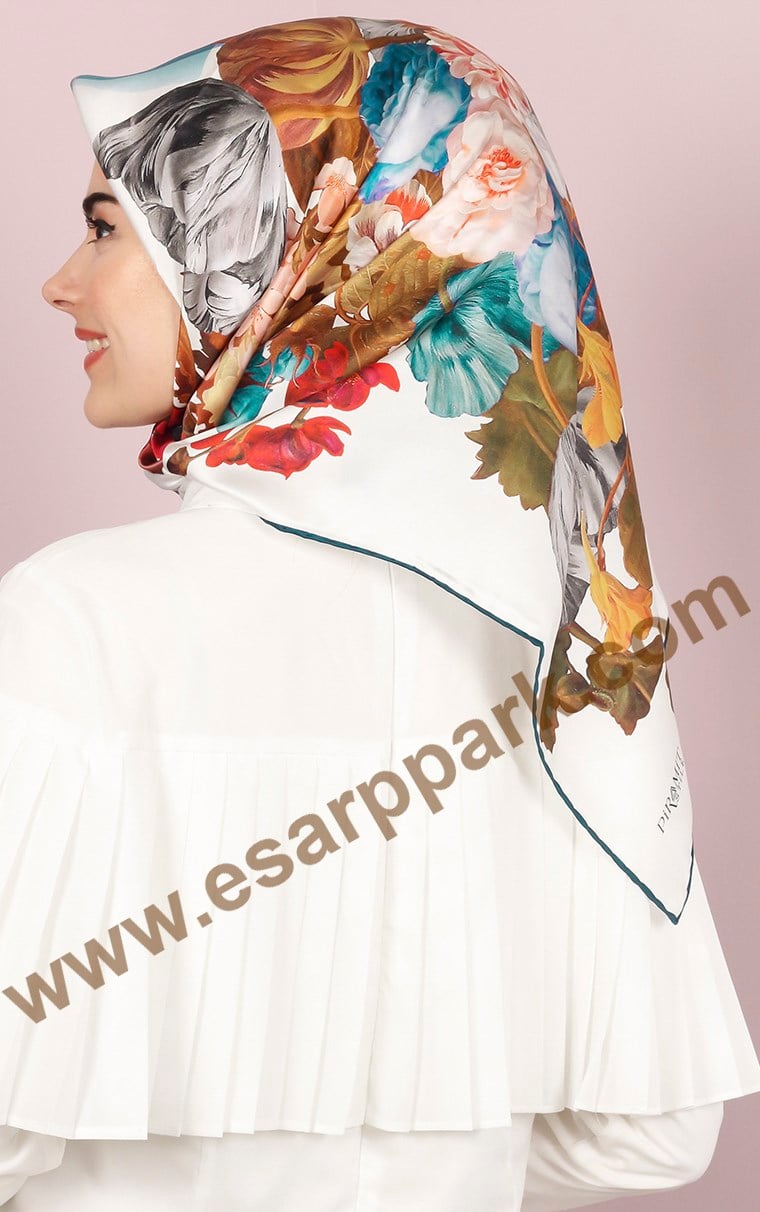 Piramit İpek Eşarp 1855-5